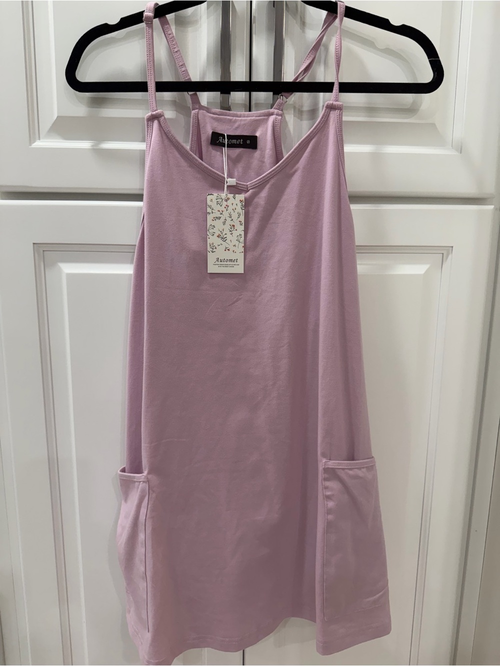 Lilac Spaghetti-Strap Sleep Dress